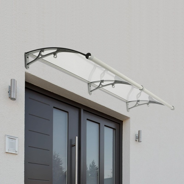 Abri de pluie en arc pour porte d'entrée, abri de pluie en arc, abri de pluie en arc pour extérieur, protection solaire