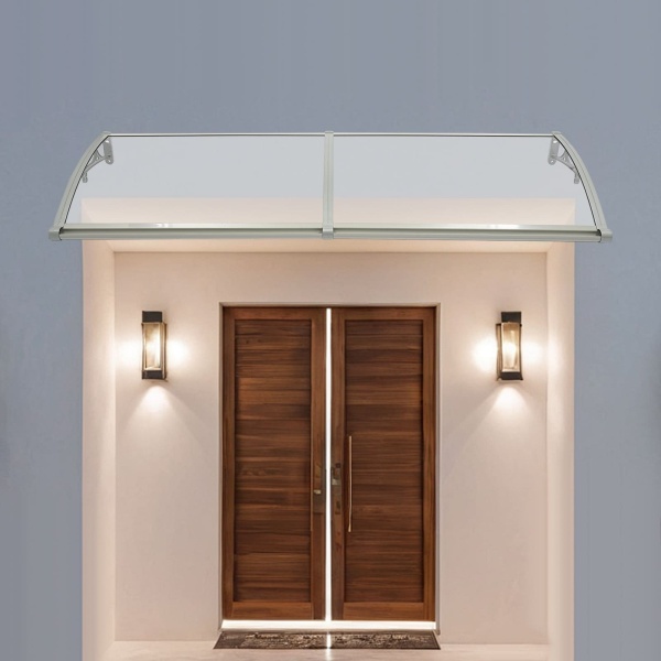 Abri de pluie en arc pour porte d'entrée, abri de pluie en arc, abri de pluie en arc pour extérieur, protection solaire