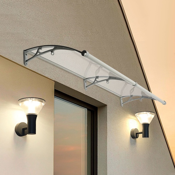 Abri de pluie en arc pour porte d'entrée, abri de pluie en arc, abri de pluie en arc pour extérieur, protection solaire