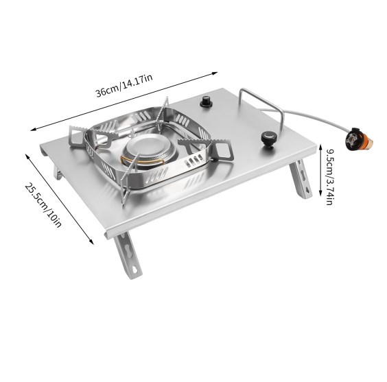Réchauds de camping, réchauds portables avec brûleurs réglables, plateaux de table pliables Réchauds de camping, réchauds portables avec brûleurs réglables, plateaux de table pliables