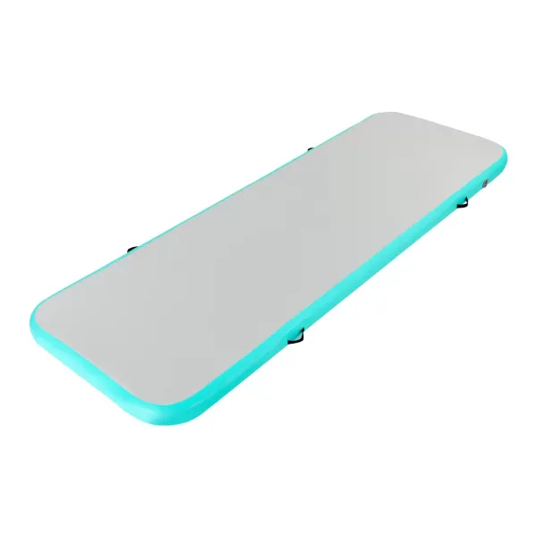 Tapis de Gymnastique Gonflable, Tapis de Fitness, Tapis Air Track, Tapis de Yoga, Tapis Tumbler, Tapis de Sport, avec Sac de Transport et Pompe à Air électrique, 1*3 M