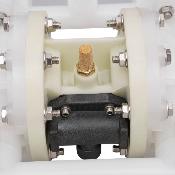 Pompe à air comprimé à double membrane avec entrée et sortie 1/2