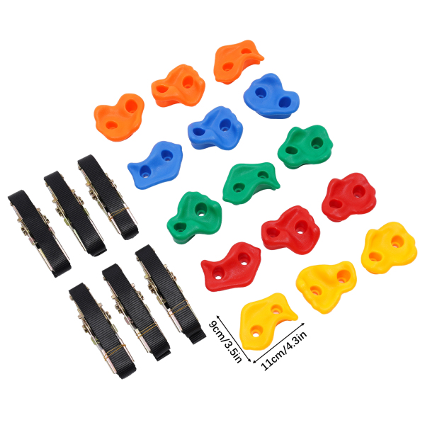 Prises d'escalade, 15 prises d'escalade de différentes tailles pour enfants, prises d'escalade pour mur d'escalade, 11*9cm