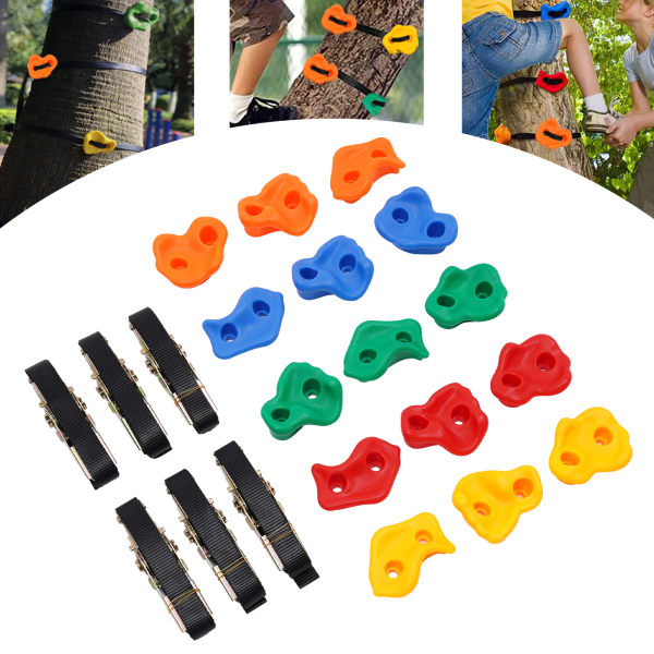 Prises d'escalade, 15 prises d'escalade de différentes tailles pour enfants, prises d'escalade pour mur d'escalade, 11*9cm