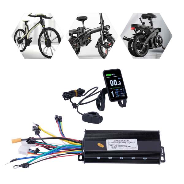 Kit de contrôleur de vélo électrique sans balais avec écran LCD kit de contrôleur pour vélo électrique, scooter électrique, bricolage Kit de contrôleur de vélo électrique sans balais avec écran LCD kit de contrôleur pour vélo électrique, scooter électrique, bricolage