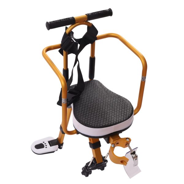 Siège enfant vélo VTT avant pour enfants - Siège de vélo pliant avec pédale - Support réglable pour enfants de 1 à 3 ans