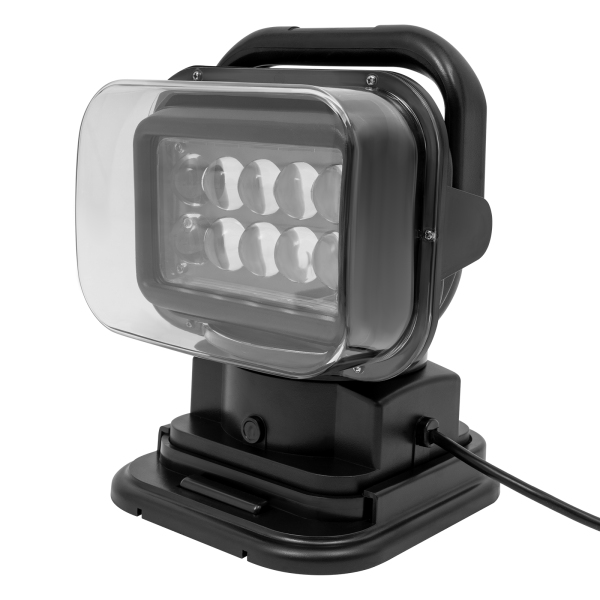 Projecteur rotatif à télécommande sans fil - Noir
