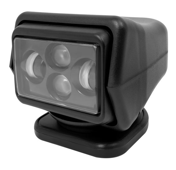 Projecteur 60WLED, lampe de travail radiocommandée, lampe de travail LED, noir