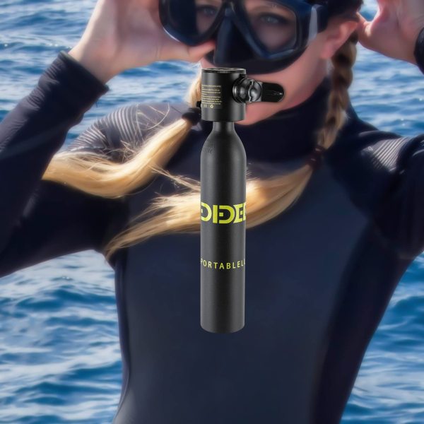 Mini bouteille de plongée pour plongeurs débutants - 0.5 l - Pour la respiration sous-marine - Profondeur de plongée jusqu'à 10 m à 30 m