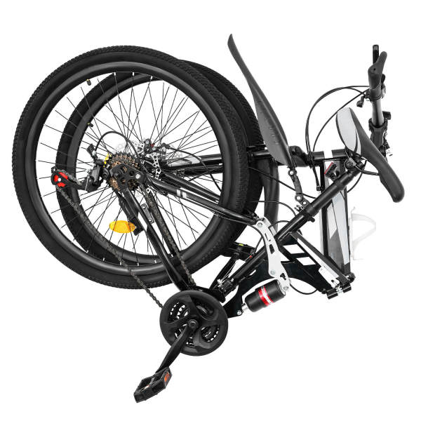 VTT 26 pouces Vélo pliant portable 21 vitesses Vélo de plein air pliable VTT avec freins à double disque Vélo léger VTT 26 pouces Vélo pliant portable 21 vitesses Vélo de plein air pliable VTT avec freins à double disque Vélo léger