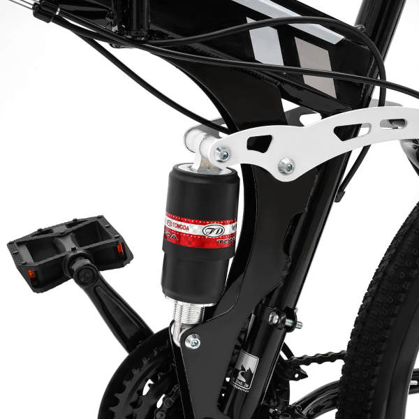 VTT 26 pouces Vélo pliant portable 21 vitesses Vélo de plein air pliable VTT avec freins à double disque Vélo léger