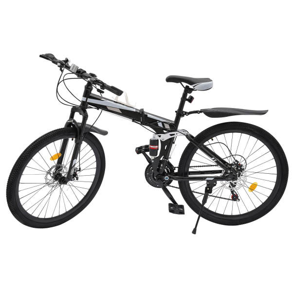 VTT 26 pouces Vélo pliant portable 21 vitesses Vélo de plein air pliable VTT avec freins à double disque Vélo léger