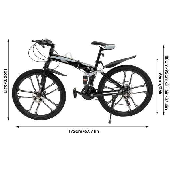 VTT pliant 26 pouces 21 vitesses, VTT pour adolescents