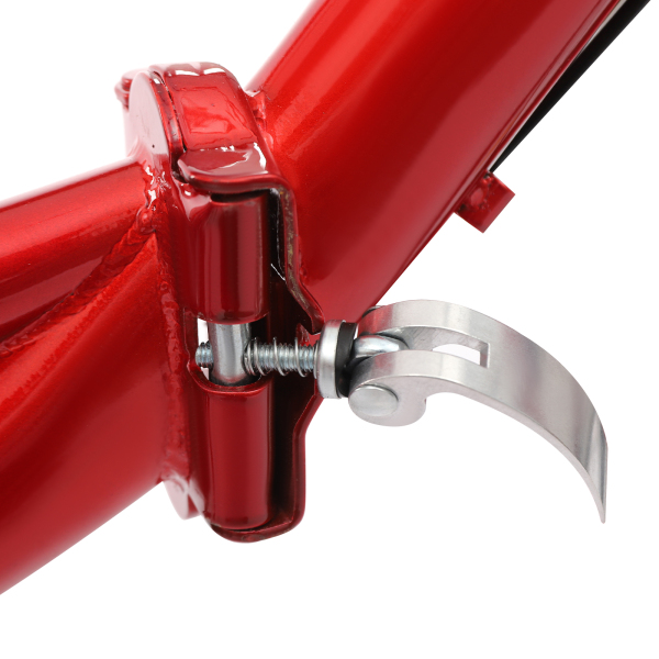 Tricycle pour adulte de 20 pouces résistant à la rouille, vélo à 3 roues avec pneus antidérapants, garde-boue pour villes et plages, rouge