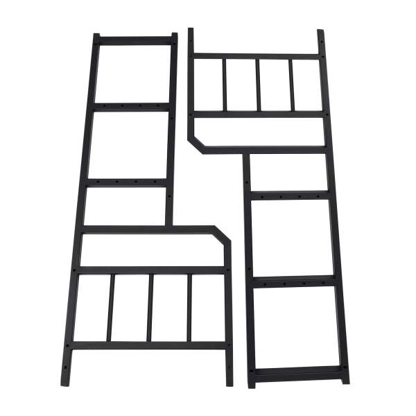 Support d'haltères pour la musculation, avec roues jusqu'à 100 kg, pour haltères, tapis de yoga, rouleau de fascia, kettlebell (noir)