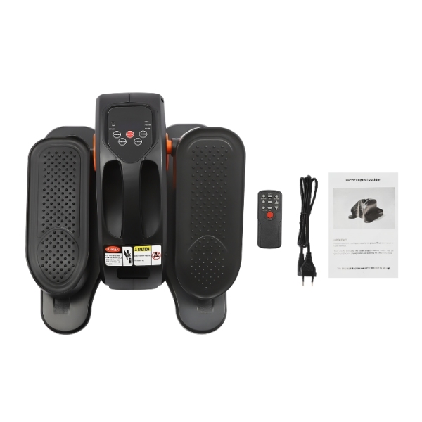 Mini vélo elliptique électrique, réglable sur 5 niveaux, avec écran LED, poids 25 kg, orange