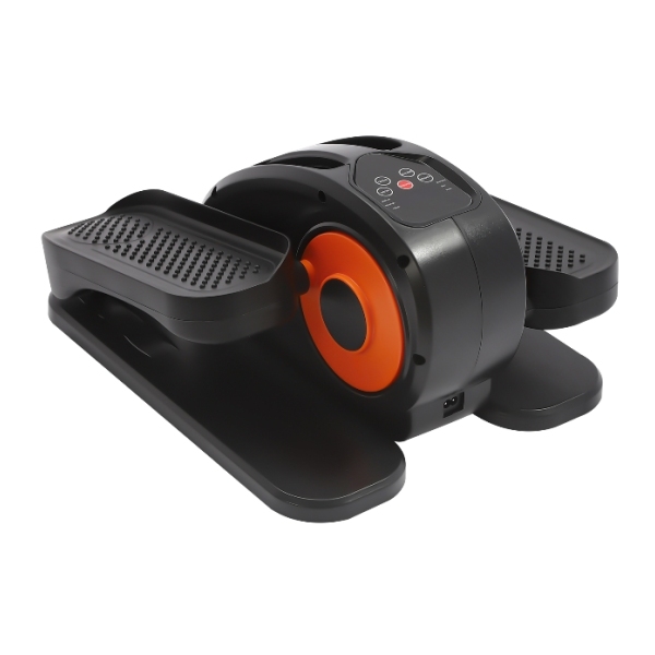 Mini vélo elliptique électrique, réglable sur 5 niveaux, avec écran LED, poids 25 kg, orange