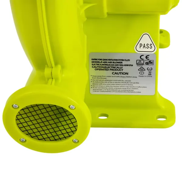 Souffleur d'air gonflable F450 pour châteaux gonflables, ventilateur de pompe à Air électrique
