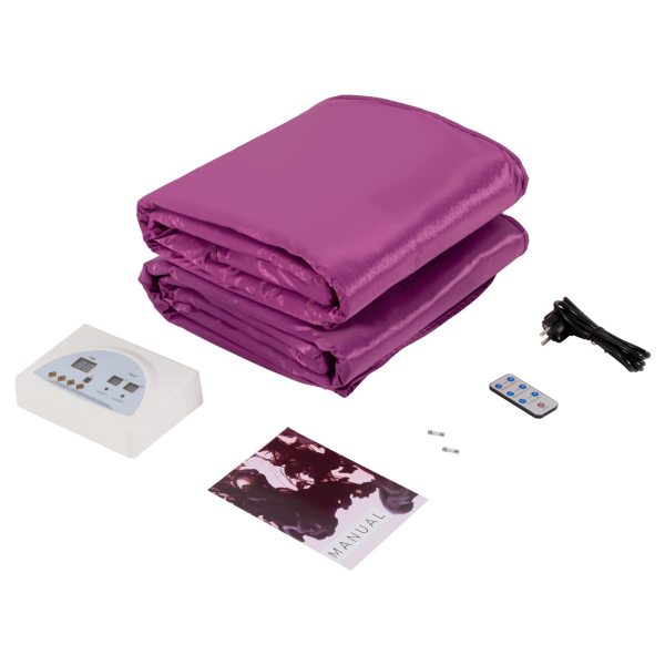 Couverture de sauna, 650 W, 2 zones, numérique infrarouge lointain (FIR) Oxford - Avec fermeture éclair pour salon de beauté, spa et maison (violet)
