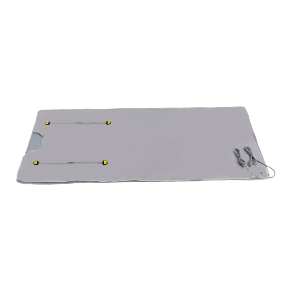 Couverture de sauna infrarouge Sac de sauna Couverture de mise en forme du corps Contrôleur 2 zones Traitement de désintoxication professionnel Machine de beauté anti-âge Argent