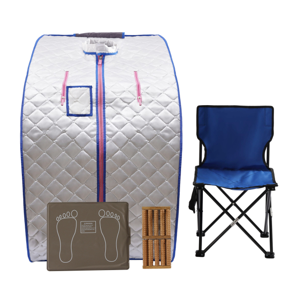 Chauffe-Sauna infrarouge Portable 750W, boîte de Sauna à vapeur pliable, chauffage sec pour Spa