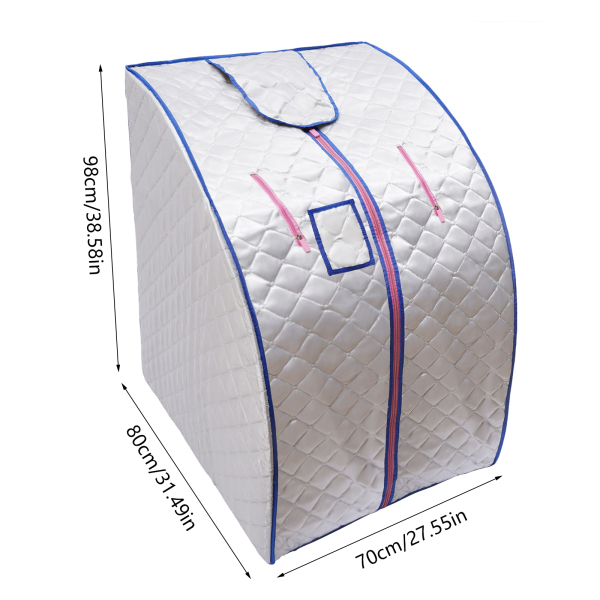 Chauffe-Sauna infrarouge Portable 750W, boîte de Sauna à vapeur pliable, chauffage sec pour Spa