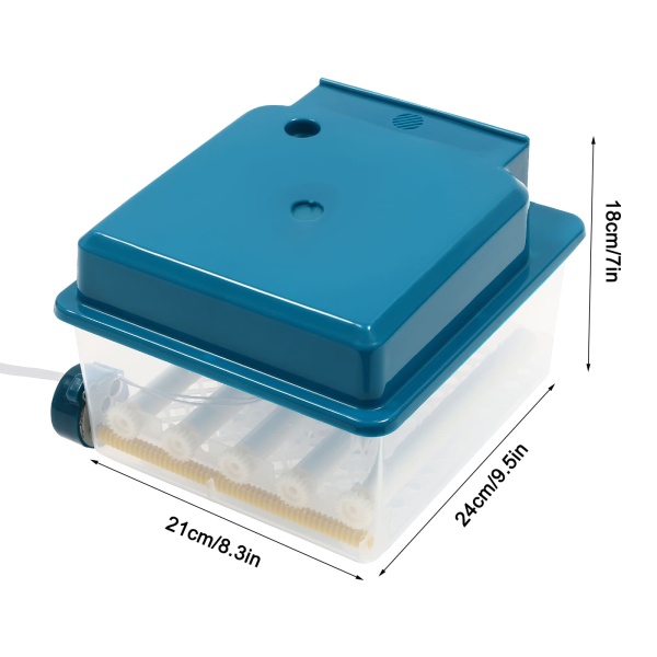 Incubateur entièrement automatique 16 œufs - Double alimentation - Incubateur intelligent - Petit chauffe-eau automatique de régulation de la température