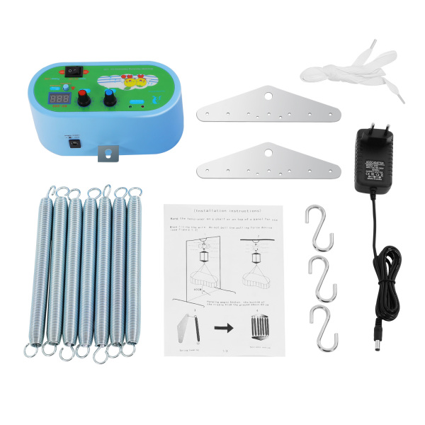 Pilote de berceau pour bébé, contrôleur de balançoire électrique suspendue pour bébé, avec minuterie réglable, pour berceau à ressort et hamac pour bébé Pilote de berceau pour bébé, contrôleur de balançoire électrique suspendue pour bébé, avec minuterie réglable, pour berceau à ressort et hamac pour bébé