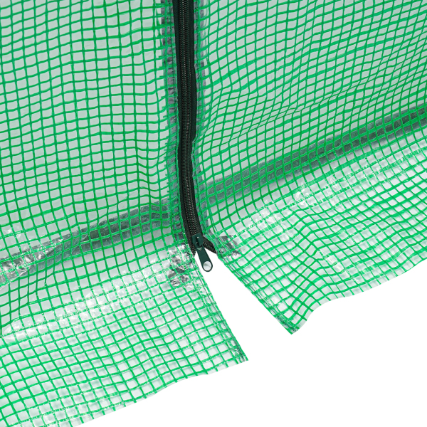 Serre à plantes 200 x 77 x 170 cm, kit de serre avec fenêtre, serre pour extérieur - Vert