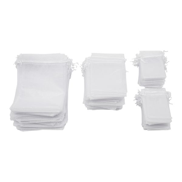 300 pièces, Sacs de protection des fruits, Sacs de filet de jardin à cordon, Sacs de filet de fruits, Blancs 300 pièces, Sacs de protection des fruits, Sacs de filet de jardin à cordon, Sacs de filet de fruits, Blancs