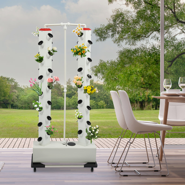 Kit de culture hydroponique vertical Kit de culture hydroponique Kit de germination pour jardinière verticale 31,5 x 7,87 x 64,96 Base blanche Kit de culture hydroponique vertical Kit de culture hydroponique Kit de germination pour jardinière verticale 31,5 x 7,87 x 64,96 Base blanche