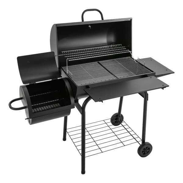 Barbecue au charbon de bois, Barbecue au charbon de bois pour l'extérieur, Barbecue au charbon de bois noir