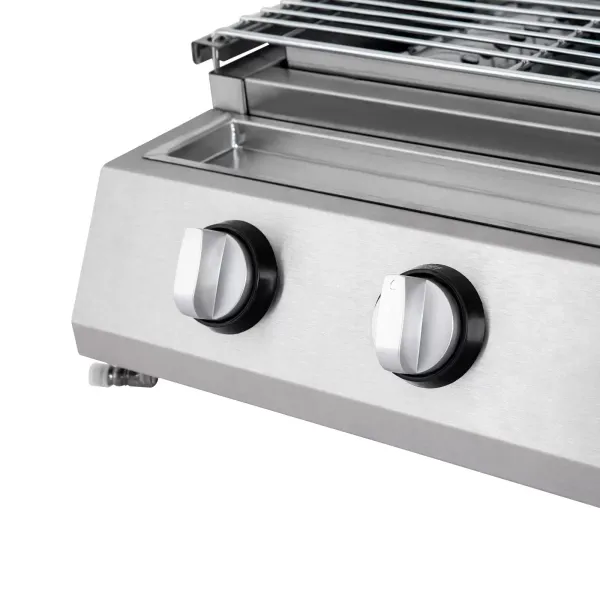 Barbecue à gaz, 4 feux, GPL, gaz, table, barbecue, jardin,table à steak en acier inoxydable 2800 Pa Barbecue à gaz, 4 feux, GPL, gaz, table, barbecue, jardin,table à steak en acier inoxydable 2800 Pa