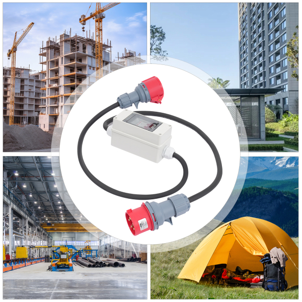 Adaptateur de courant élevé avec disjoncteur 5P 32A H07RN-F 5*2.5mm² 5P 32A 3P 16A Connecteur 5P 16A Adaptateur de courant élevé avec disjoncteur, adaptateur d'alimentation Adaptateur de courant élevé avec disjoncteur 5P 32A H07RN-F 5*2.5mm² 5P 32A 3P 16A Connecteur 5P 16A Adaptateur de courant élevé avec disjoncteur, adaptateur d'alimentation