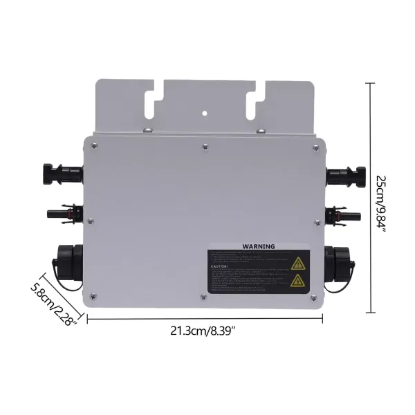 Onduleur solaire Micro Grid Tie 600 W IP65 étanche Micro onduleur Identification automatique DC vers AC pour panneau solaire avec écran LCD