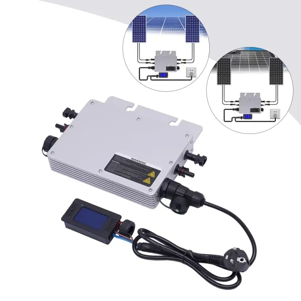 Onduleur solaire Micro Grid Tie 600 W IP65 étanche Micro onduleur Identification automatique DC vers AC pour panneau solaire avec écran LCD