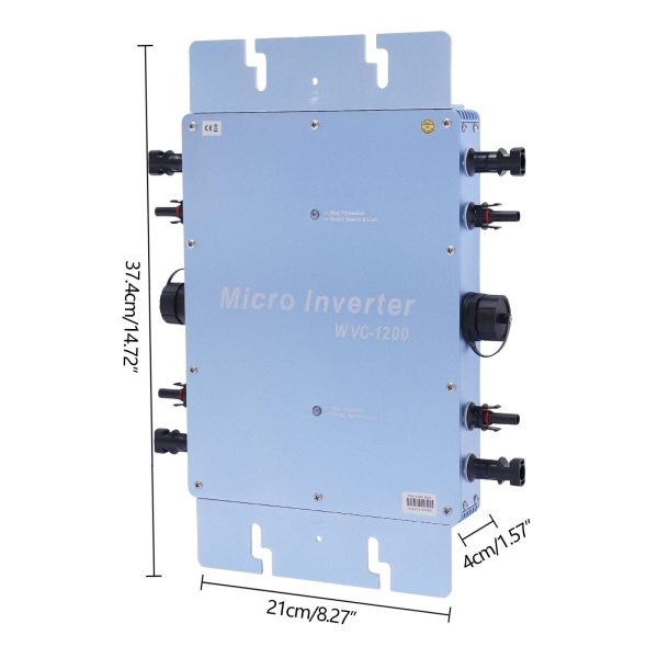 Micro onduleur solaire 1200 W - Micro onduleur automatique - Identif solaire - MPPT DC20-50 V - IP65 Micro onduleur solaire 1200 W - Micro onduleur automatique - Identif solaire - MPPT DC20-50 V - IP65