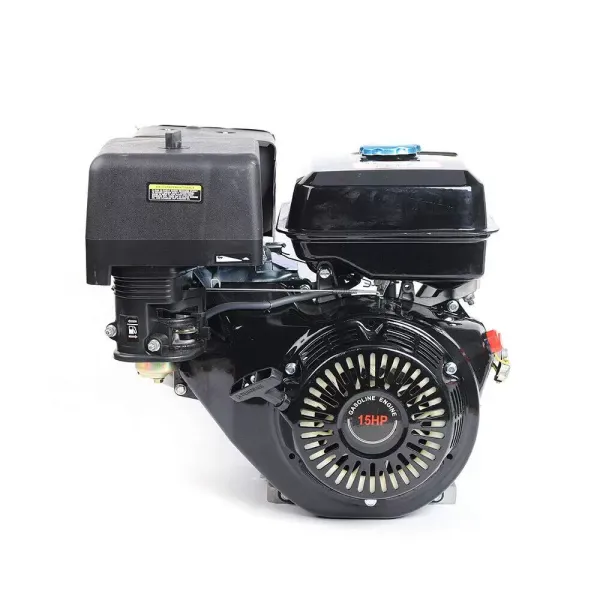 Moteur à essence 15 CV 9,7 kW - Moteur sur pied - Moteur industriel à 4 temps OHV - Moteur monocylindre - Moteur de démarrage léger - 420 cc