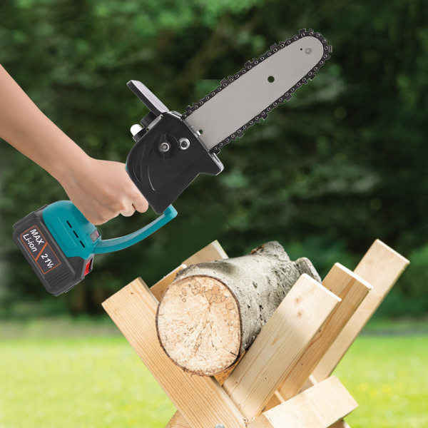 Tronçonneuse électrique 8" sans fil avec 2 batteries et chargeur 120 W pour couper les branches et le jardin Tronçonneuse électrique 8" sans fil avec 2 batteries et chargeur 120 W pour couper les branches et le jardin
