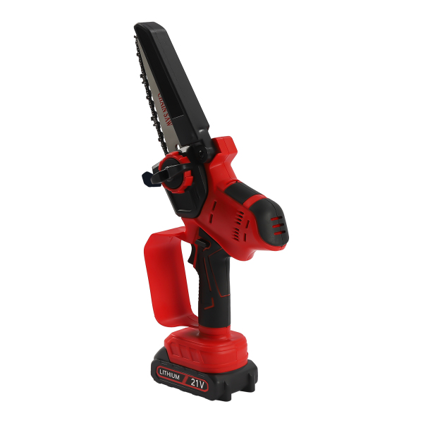 Tronçonneuse portative électrique compacte à une main, alimentée par batterie rechargeable, pour la taille des arbres et l'élagage des branches, coupe du bois