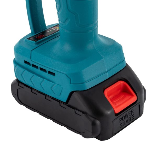 Tronçonneuse sans fil sans balais, scie polaire, tronçonneuse à main avec 1 batterie et 1 chargeur, tronçonneuse à tige pour coupe du bois de jardin