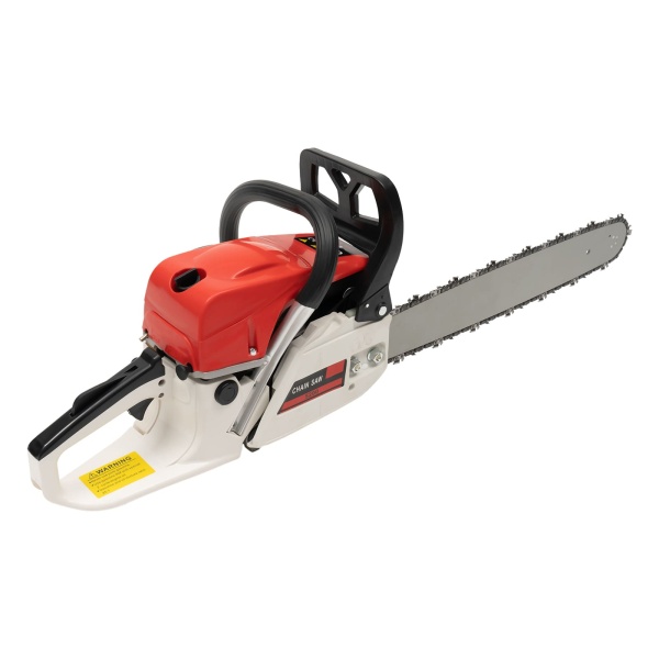 Tronçonneuse à essence de 50,8 cm, 52 cc, avec moteur 2 temps, scie électrique à essence pour couper le bois Tronçonneuse à essence de 50,8 cm, 52 cc, avec moteur 2 temps, scie électrique à essence pour couper le bois
