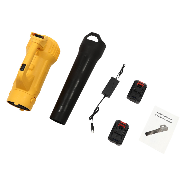 Souffleur de feuilles sans fil CNCEST, souffleur à main sans fil avec 2 batteries