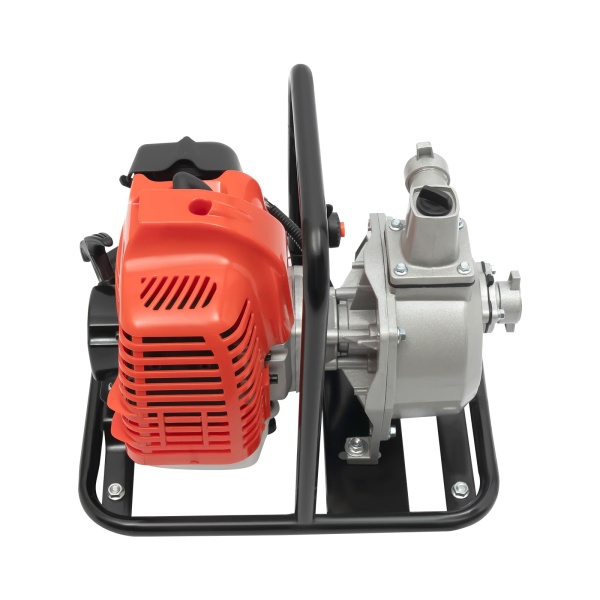 CNCEST Pompe à eau à essence 43 CC 2 temps - Pompe de jardin 1,25 kW 6500 tr/min - Pour irrigation, entretien de l'étang