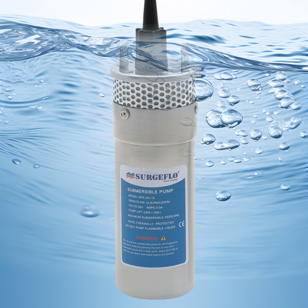 Pompe de puits profond 120 W 12 L/min Pompe submersible Max. 30 m, pompe à sable IP64