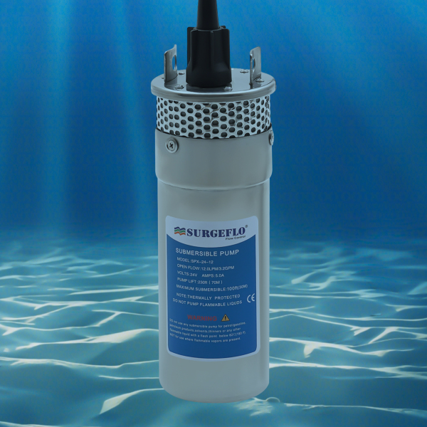 Pompe de puits profond 120 W 12 L/min Pompe submersible Max. 30 m, pompe à sable IP64