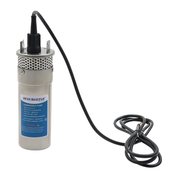 Pompe de puits profond 120 W 12 L/min Pompe submersible Max. 30 m, pompe à sable IP64