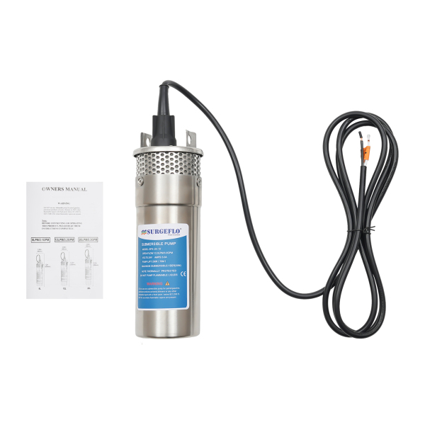 Pompe de puits profond 120 W 12 L/min Pompe submersible Max. 30 m, pompe à sable IP64