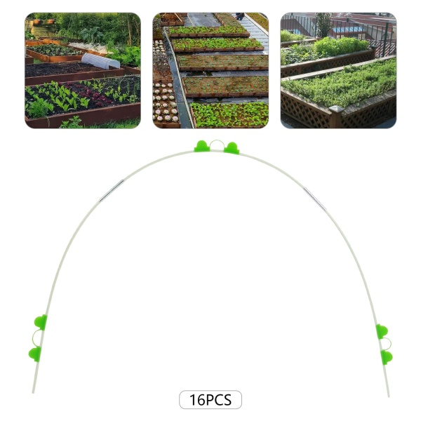 Kit de filet de jardin en forme de cerceau de serre, cerceaux de jardin pour tunnel de culture à faire soi-même, ensembles de tunnels de culture en forme de cerceau de serre