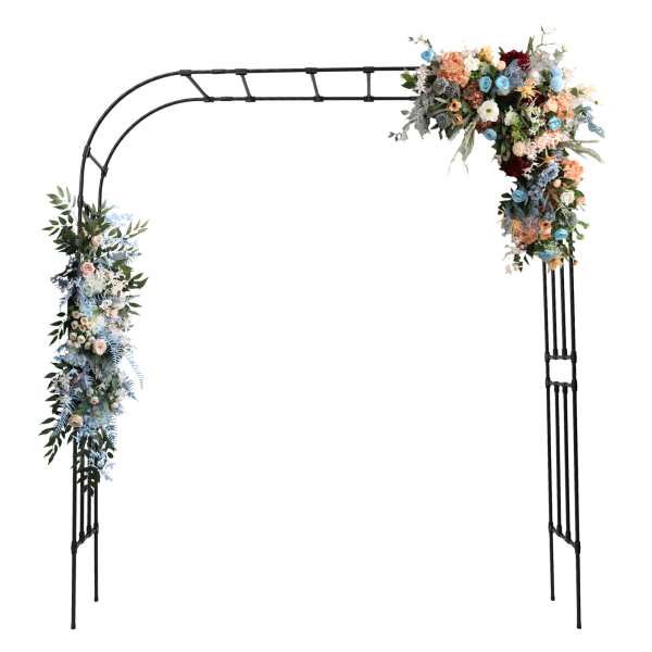 Arche en métal 240 x 210 x 40 cm, support pour plantes grimpantes, arche de jardin pour fermes, jardins